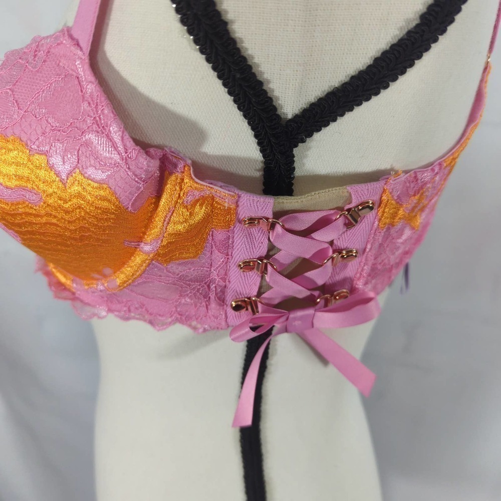 Savage x Fenty Lace'd Up‎ Padded Low Balconette Bra - Picture 4 of 7